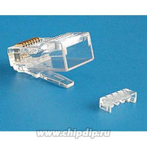 TP6-8P8C-S2, Вилка сетевая RJ45, 6 CAT, со вставкой, универсальная TP6-8P8C-S2, Вилка сетевая RJ45, 6 CAT, со вставкой, универсальная