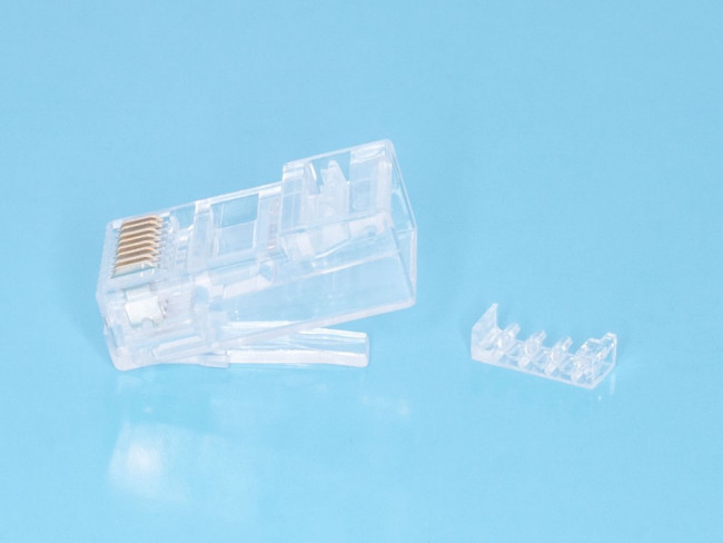 TP6-8P8C-S2, Вилка сетевая RJ45, 6 CAT, со вставкой, универсальная TP6-8P8C-S2, Вилка сетевая RJ45, 6 CAT, со вставкой, универсальная