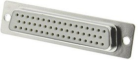 013844, TMC 50 Way Panel Mount D-sub Connector Socket