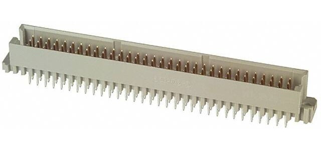 5650908-5, Eurocard 96 Way 2.54mm Pitch, Type R Class C2, 3 Row, Straight DIN 41612 Connector, Plug