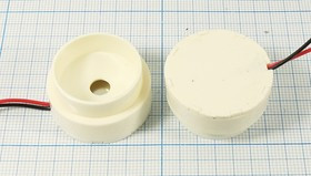 Излучатель звука пьезокерамический без генератора (1~30)В, Резонансная 3.3кГц зп 30x17\max90\\ 3,3\2