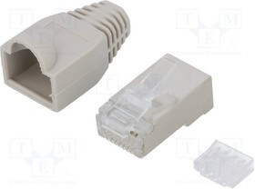 LOG-MP0021, Вилка, RJ45, PIN: 8, Кат: 6, экранированный, в корпусе, Конф: 8p8c