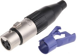 AC3FJ, Amphenol Cable Mount XLR Connector, Female, 3 Way, Tin Plating