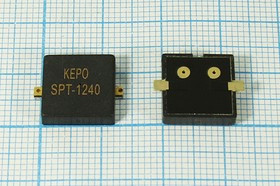 Пьезоизлучатель звука без генератора (1~30)В с выходом звука вбок, 4кГц, аналог [HPS12C]; SMDбок зп