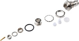 J01001A1223, 50 Straight Panel Mount, BNC Connector Bulkhead Fitting, jack J01001A1223, 50 Straight Panel Mount, BNC Connector Bulkhead Fitting, jack