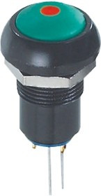 IPR1SAD3L0S, Illuminated Push Button Switch, Latching, Panel Mount, 12.9mm Cutout, Red LED, 24V dc, IP67