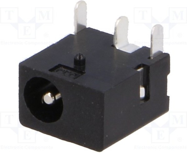 FC68145, Разъем Питания DC, Гнездо, 1 А, 1.3 мм, Монтаж на Печатную Плату, Сквозное Отверстие