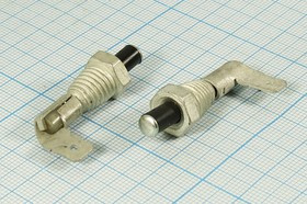 Микропереключатель, 2А, переключение ON-(OFF), размер концевика конус M8~10, ВК-409, 12В