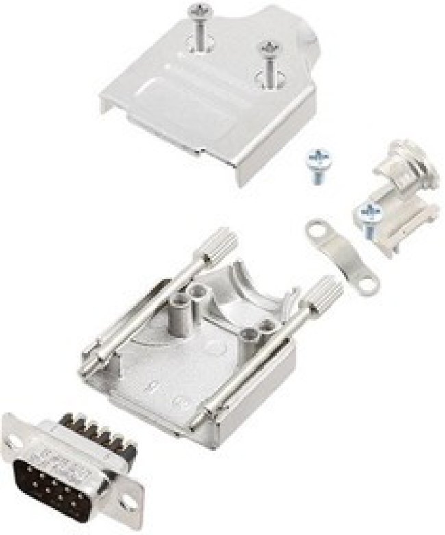L17MHDM15+L717DA15PST, Разъем D Sub, W/ Backshell, Standard, Штекер, MHDM, 15 контакт(-ов), DA, Винт