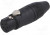 AX4FB, Вилка, XLR, "мама", PIN: 4, прямой, на провод, пайка, луженые, 133В