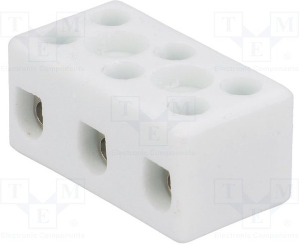 80713516, Клеммник, зажим под винт, 4мм2, 450В, 32А, Кол-во полюс: 3, H: 16мм