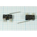 Микропереключатель, размер 20x 6 x 7, 2А, переключение OFF-(ON)ON-(OFF), размер концевика L39, WLK14