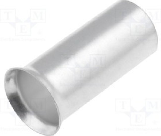 TUL-NI-25018, Втулочный, неизолированный, медь, 25мм2, 18мм, луженые, обжим
