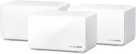 Бесшовный Mesh роутер Mercusys Halo H90X(3-pack) AX6000 10/100/1000BASE-TX компл.:устройство/ крепления/адаптер белый (упак.:3шт)
