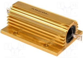 HS100-1KF, Резистор: проволочный, с радиатором, винтами, 1кОм, 100Вт, ±1%