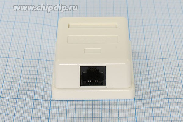 Разъем телефонный RJ-45 розетка, контакты 8P8C, на кабель RJ-45