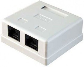 GA-RJ45-5E+RJ11-1/1, Розетка внешняя RJ-45 UTP 5e кат, 1порт+ RJ-11 Phone