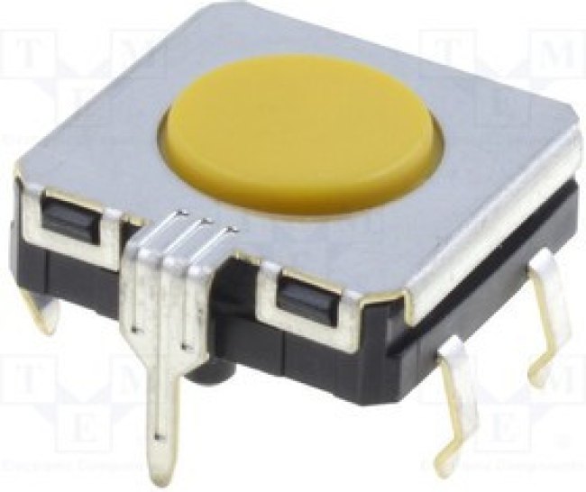 B3W-4105, Микропереключатель TACT, SPST-NO, Пол: 2, 0,05A/24ВDC, THT, нет
