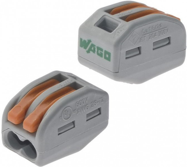 Клеммник универсальный 2х(0.08-2.5) WAGO 222-412 Клеммник универсальный 2х(0.08-2.5) WAGO 222-412