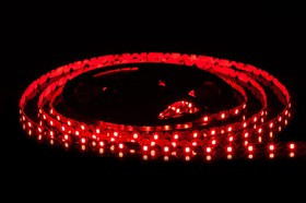 Светодиодная гибкая лента с фигурной платой 5м, 12В, 7Вт/м, 60д/м, ip20, 550Лм/м, красный, 9мм, ML-R60-2835-R-S-Z