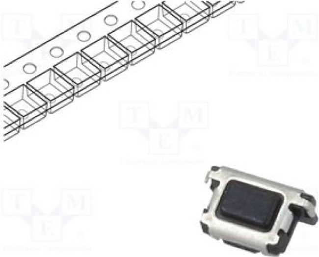 EVPAEJB2A, Микропереключатель TACT, SPST, Пол: 2, 0,015A/15ВDC, SMT, нет, 3,5Н EVPAEJB2A, Микропереключатель TACT, SPST, Пол: 2, 0,015A/15ВDC, SMT, нет, 3,5Н