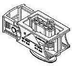 15397339, Conn Housing F 4 POS Crimp ST Cable Mount Black