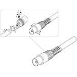 05-2044, Разъем гнездо TV без пайки черный