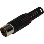 05-2044, Разъем гнездо TV без пайки черный