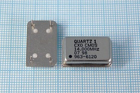 Кварцевый генератор 14МГц, 5В, HCMOS в корпусе FULL=DIL14, гк 14000 \\FULL\CM\5В\CXO\QUARTZ-1