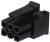 0430250600, Conn Housing RCP 6 POS 3mm Crimp ST Cable Mount Black Micro-Fit 3.0™ Bag