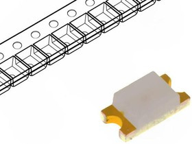 HSMG-C150, Светодиод smd 3,2х1,6мм/зеленый/572нм/ 4.5-15мкд/прозрачный/170°