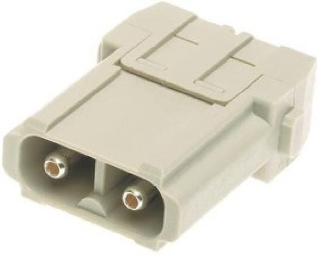 09140022603, Heavy Duty Power Connectors HAN MODULAR 2 MODULE MALE