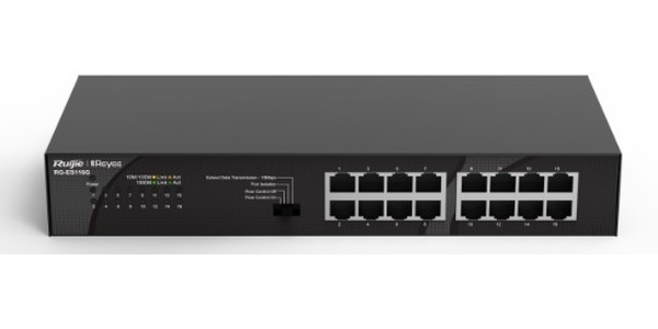 Коммутатор Ruijie Reyee 16-Port 10/100/1000 Mbps Desktop SwitchPORT:16 10/100/1000 Mbps RJ45 PortsDesktop Steel Case Коммутатор Ruijie Reyee 16-Port 10/100/1000 Mbps Desktop SwitchPORT:16 10/100/1000 Mbps RJ45 PortsDesktop Steel Case