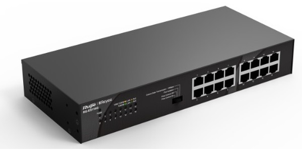 Коммутатор Ruijie Reyee 16-Port 10/100/1000 Mbps Desktop SwitchPORT:16 10/100/1000 Mbps RJ45 PortsDesktop Steel Case Коммутатор Ruijie Reyee 16-Port 10/100/1000 Mbps Desktop SwitchPORT:16 10/100/1000 Mbps RJ45 PortsDesktop Steel Case