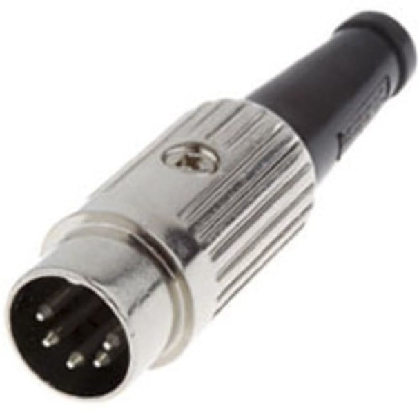 610-0500, Circular DIN Connectors PLUG NICKEL 5 PIN 610-0500, Circular DIN Connectors PLUG NICKEL 5 PIN