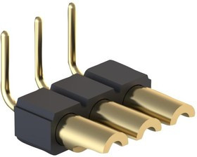 380-10-103-10-003000, Conn Unshrouded Header HDR 3 POS 2.54mm Solder RA Thru-Hole