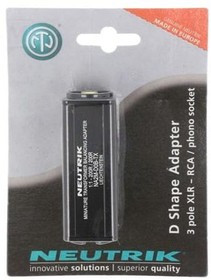 NA2M-D0B-TX, XLR Connectors 3P XLR M - RCA M 1:1 ADAP DI IMPEDANCE B