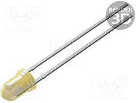 LTL1CHJSTNN-002A, LED; 3.1mm; yellow; 110?310(typ)-680mcd; 45°; Front: convex