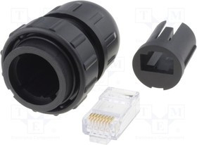 DCC-RJ6B-310, Вилка; RJ45; DC; PIN: 8; Кат: 6; Конф: 8p8c; Фиксация: байонетная