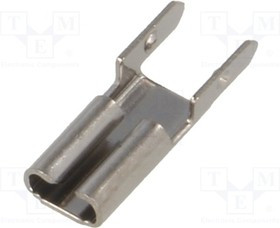 KEYS3544, Наконечник: плоский, 2,8мм, 0,8мм, "мама", THT, латунь, луженые