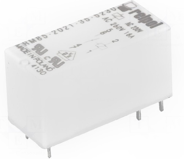 RM85-2021-35-5230, Реле электромагнитное, SPST-NO, Uобмотки 230ВAC, 16A/250ВAC, IP67