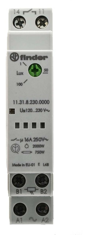 11.31.8.230.0000, Сумеречный выключатель, IP20, 230ВAC, SPST-NO, DIN, -20-50°C 11.31.8.230.0000, Сумеречный выключатель, IP20, 230ВAC, SPST-NO, DIN, -20-50°C