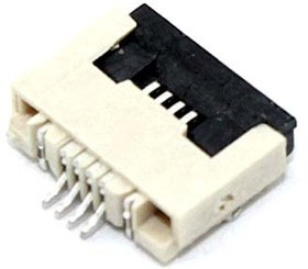 Разъем FPC Flip-Lock 0510-4RLGF 4 pin высота 1мм шаг 0,5мм