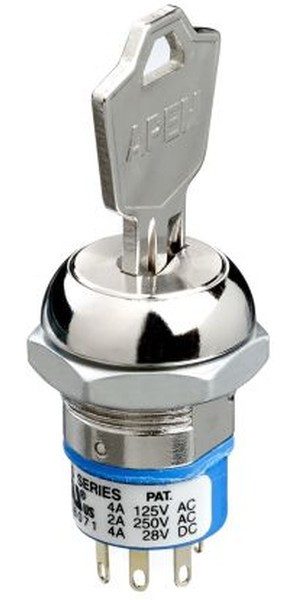 LK5ENB126N3, Keylock Switch, 4 A 3-Way Common-Key