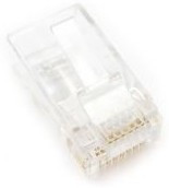 Коннектор Premier (6-008) кат.5e RJ45 прозрачный