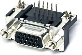 D02-M15SAG-13L9E, D-Sub High Density Connectors DSUB 15POS 3A
