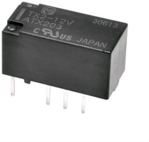 TX2-5V, Signal Relay 5VDC 1A DPDT / 15x7.4x8.2mm THT Automotive TX2-5V, Signal Relay 5VDC 1A DPDT / 15x7.4x8.2mm THT Automotive