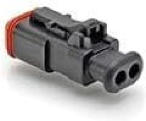 AT06-2S-SR01BLK, Automotive Connectors Plug 2-Way Strain Relief Black AT06-2S-SR01BLK, Automotive Connectors Plug 2-Way Strain Relief Black