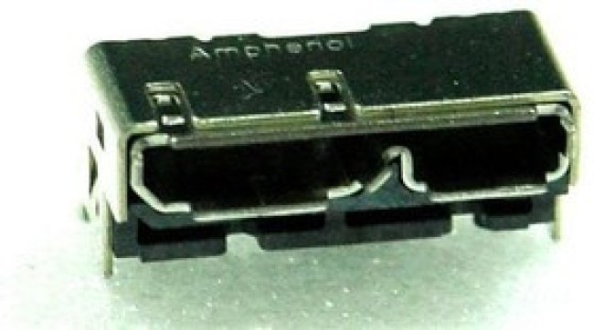 GSB443T33HR, USB Connectors USB3.1 MCRO B R/A SMT H-S 3