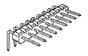 68016-214, BergStik®, Board to Board connector, Unshrouded Right Angle Header, Through Hole, Single Row, 14 Positions, 2.54 mm (0.100) Pitch 68016-214, BergStik®, Board to Board connector, Unshrouded Right Angle Header, Through Hole, Single Row, 14 Positions, 2.54 mm (0.100) Pitch